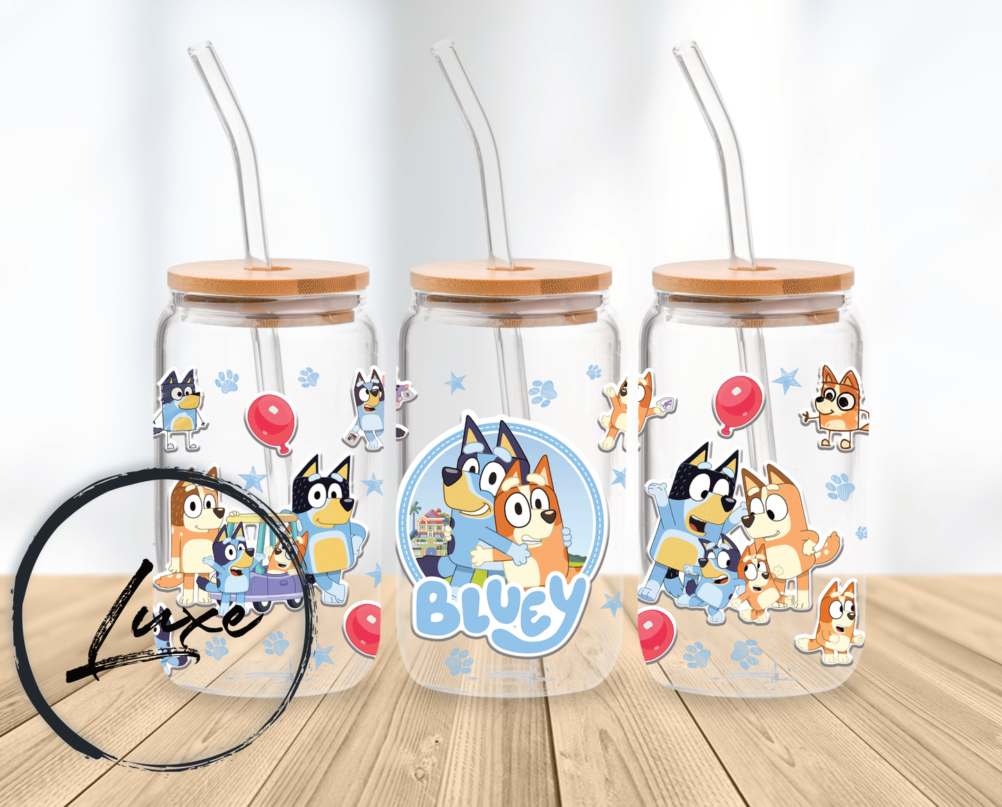 16oz Tumbler #054 - Blue Dog