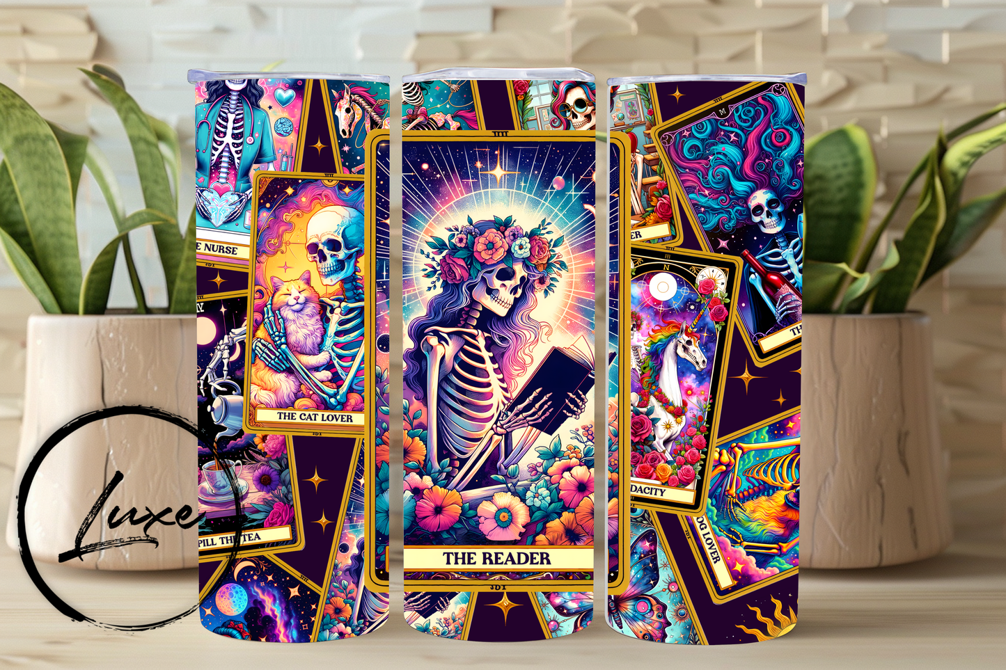 20oz Tumbler #50 - Tarot Cards