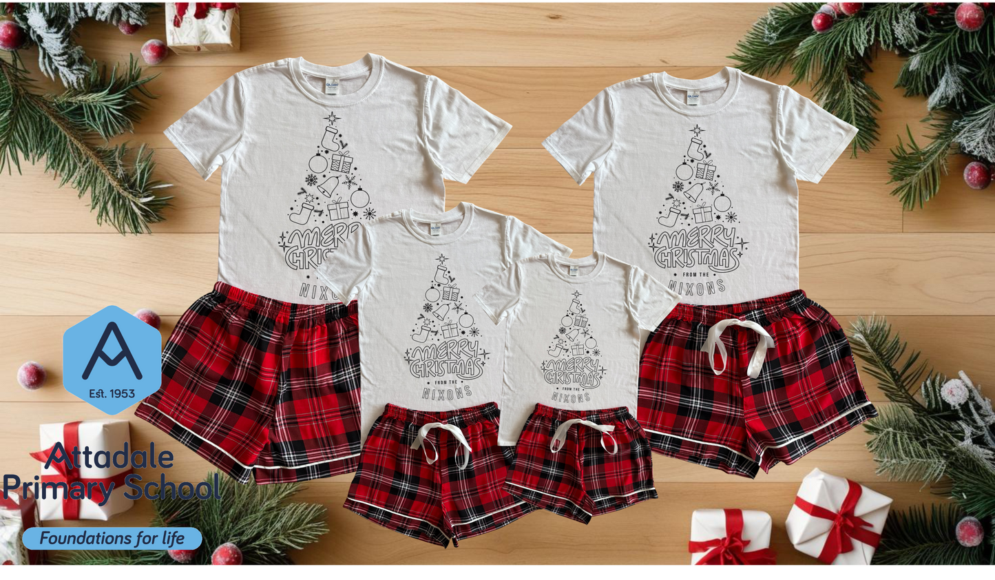Personalised Family Pyjama Sets - Adults