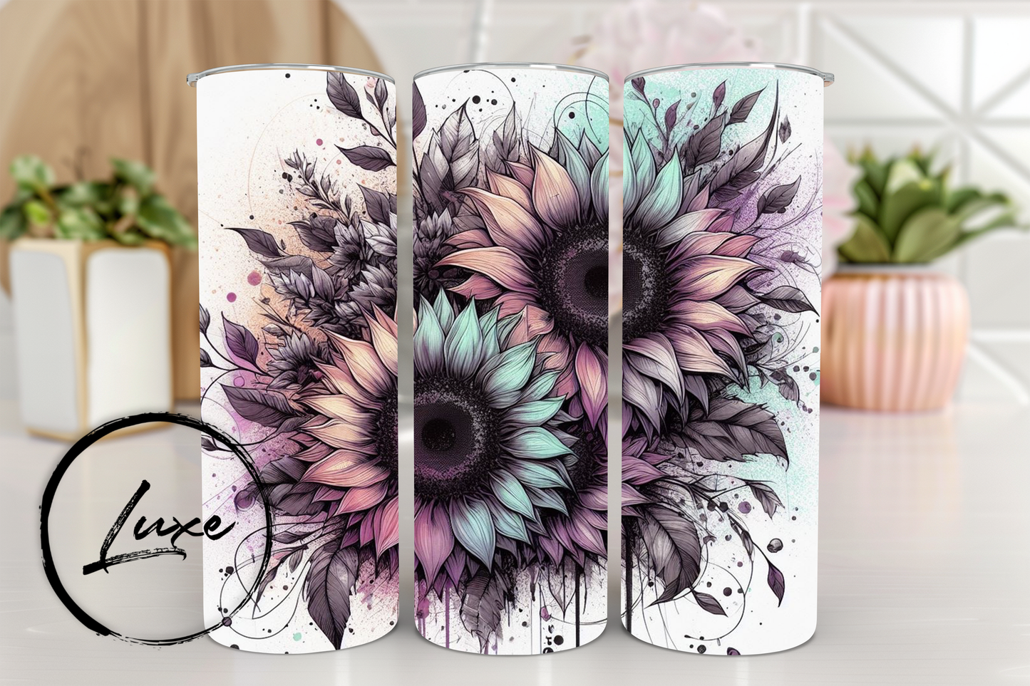 20oz Tumbler #15 - Flowers