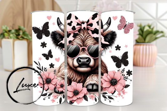 20oz Tumbler #18 - Highland Cow
