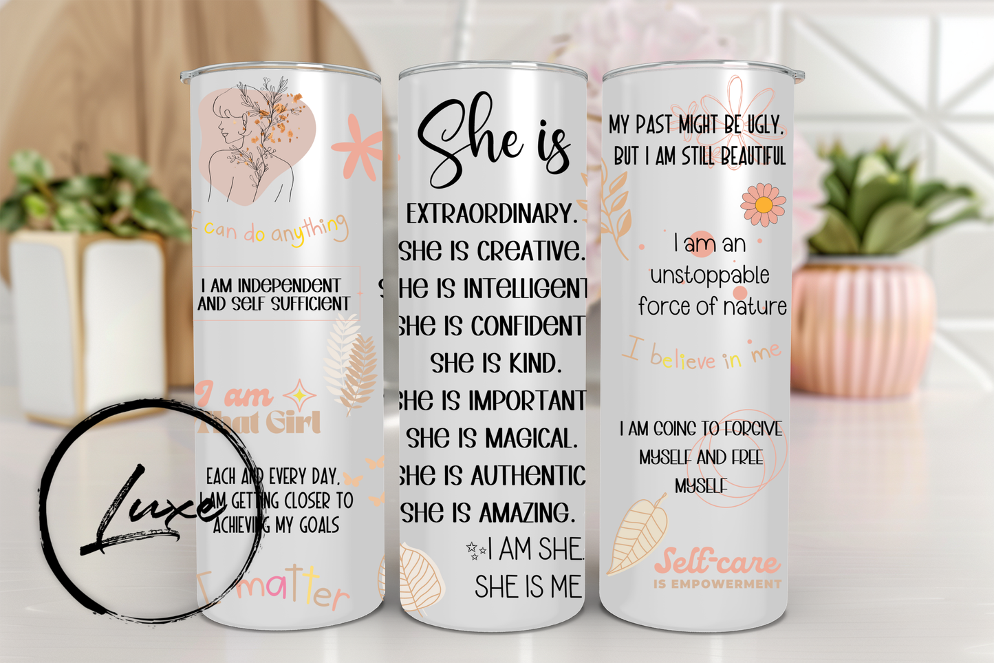20oz Tumbler #37 - She Is