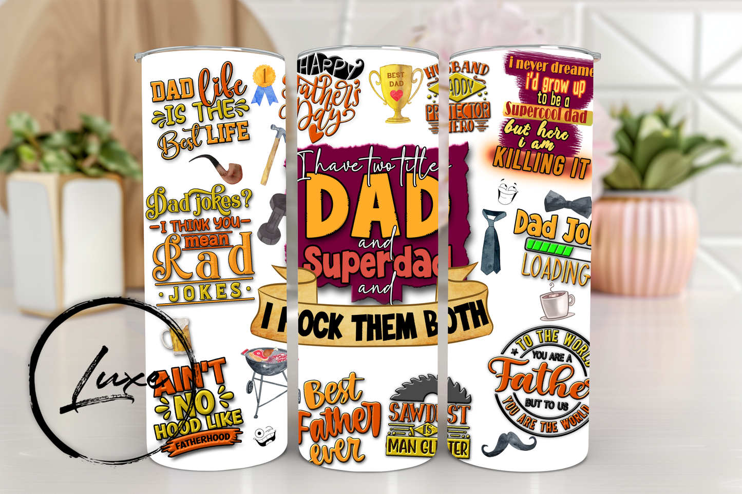 20oz Tumbler #39 - Super Dad