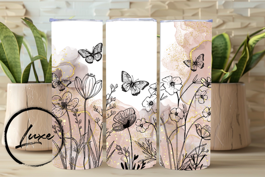 20oz Tumbler #46 - Flowers